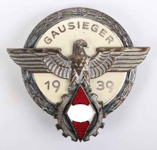 Third Reich Hitler Youth 1939 Gausieger Badge