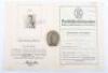 Third Reich DRL Sports Badge in Silver with Record Book of Recipient - 2