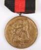Third Reich 1st October (Entry into Czechoslovakia) Medal with Prague Castle Bar - 3