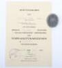 WW2 German Silver Wound Badge and Citation Pair Grenadier Regiment Nr 525 - 2