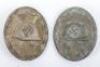 2x WW2 German Silver Grade Wound Badges - 2