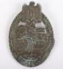 WW2 German Army / Waffen-SS Panzer Assault Badge in Bronze by Hermann Wernstein, Jenna - 2