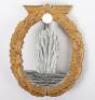 WW2 German Kriegsmarine Minesweeper War Badge by Rudolf Karneth