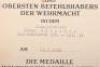 WW2 German Awards Citation Pair for Staff Battery Artillery Regiment Nr 34 - 5