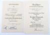 WW2 German Award Citation Pair of Walter Uber 4th Panzer Division Wounded August 1944 on Eastern Front - 2