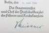 WW2 German Award Citation Pair of Walter Uber 4th Panzer Division Wounded August 1944 on Eastern Front - 5