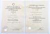 WW2 German Award Citation Pair of Ewald Husmeier Stabsbattery III./ Artillery Regiment Nr 255