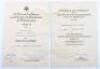 WW2 German Award Citation Pair of Ewald Husmeier Stabsbattery III./ Artillery Regiment Nr 255 - 2