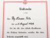WW2 German Luftwaffe Medical Section Award Citation Pair - 7