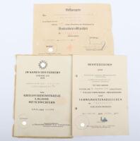 3x WW2 German Award Citations