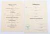 WW2 German Award Citation Group of Four, Infantry Regiment 257 - 3