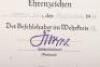 WW2 German West Wall Medal Citation - 6
