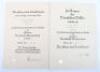 Third Reich 25 Year & 40 Year Faithful Service Decoration Citations