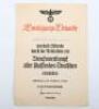 Third Reich 25 Years Faithful Service Decoration Citation Awarded to Albert Ortel - 8