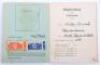 Third Reich 25 Years Faithful Service Decoration Citation Awarded to Albert Ortel - 15