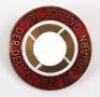 Scarce Third Reich Peoples League of German Hungarians Enamel Party Badge