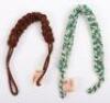 2x Third Reich Hitler Youth Rank Lanyards - 3