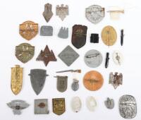 Quantity of Third Reich Hitler Youth Rally / Day Badges and WHW Badges of HJ Interest