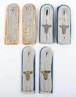 3x Pairs of WW2 German Officers Tunic Shoulder Boards