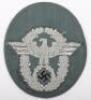Scarce Variation WW2 German Police Officers Tunic Arm Eagle - 2