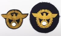 2x Variations of Third Reich Wasserschutzpolizei (Water Police) Arm Eagles