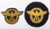 2x Variations of Third Reich Wasserschutzpolizei (Water Police) Arm Eagles - 2