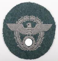 Third Reich Police Administration Tunic Arm Eagle