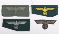 4x WW2 German Tunic Breast Eagles