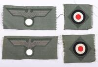 2x Sets of WW2 German Overseas Cap Insignias