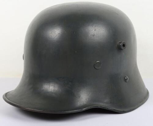 Austrian M-17 Transitional Police Pattern Steel Helmet