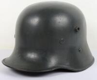 Austrian M-17 Transitional Police Pattern Steel Helmet