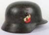 WW2 German Army M-35 Steel Combat Helmet - 2