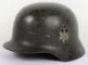 WW2 German Army M-35 Steel Combat Helmet - 13