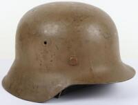 WW2 German Luftwaffe M-42 Tropical Camouflage Steel Combat Helmet