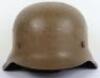 WW2 German Luftwaffe M-42 Tropical Camouflage Steel Combat Helmet - 5