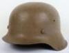 WW2 German Luftwaffe M-42 Tropical Camouflage Steel Combat Helmet - 6