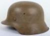 WW2 German Luftwaffe M-42 Tropical Camouflage Steel Combat Helmet - 7
