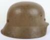 WW2 German Luftwaffe M-42 Tropical Camouflage Steel Combat Helmet - 10