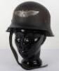 Third Reich Luftschutz (Air Defence) Steel Helmet - 2