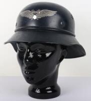 WW2 German Luftschutz (Air Defence) Steel Helmet,