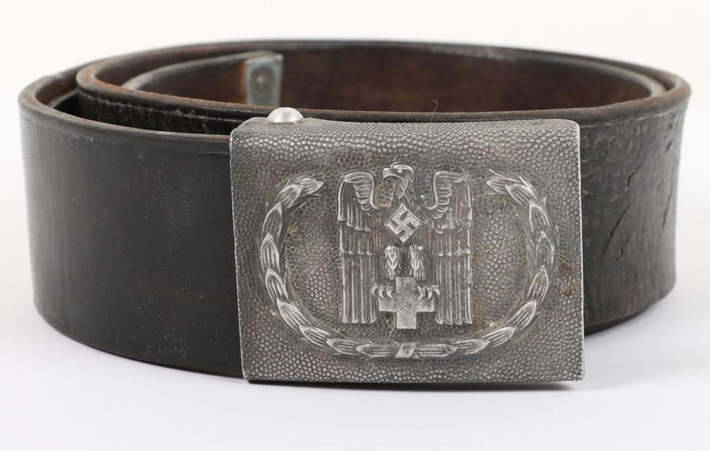 Scarce Third Reich Red Cross Enlisted Ranks Belt and Buckle