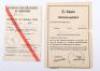 WW2 German Soldbuch and Award Citation of Unteroffizier Gerhard Vesterling Heavy Railway Wire Company 148 - 3