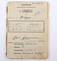 WW2 German Army Soldbuch for Pioneer Who Served During WW1 and Various Pioneer Units in WW2, Ending in a POW Guard Unit