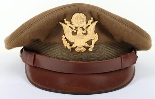 WW2 USAAF Officers Peaked 50 Missions Style Crusher Cap