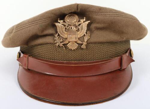 WW2 USAAF Officers Peaked 50 Missions Style Crusher Cap by Bancroft