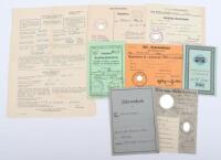 Grouping of Third Reich Documents of Wilhelm Blanke