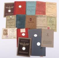 Third Reich Civilian and Political Organisation Membership Books and Document Groupings