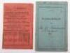 Third Reich Civilian and Political Organisation Membership Books and Document Groupings - 7