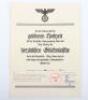 Unusual Third Reich Certificate of Congratulations for a Golden Wedding Anniversary - 2