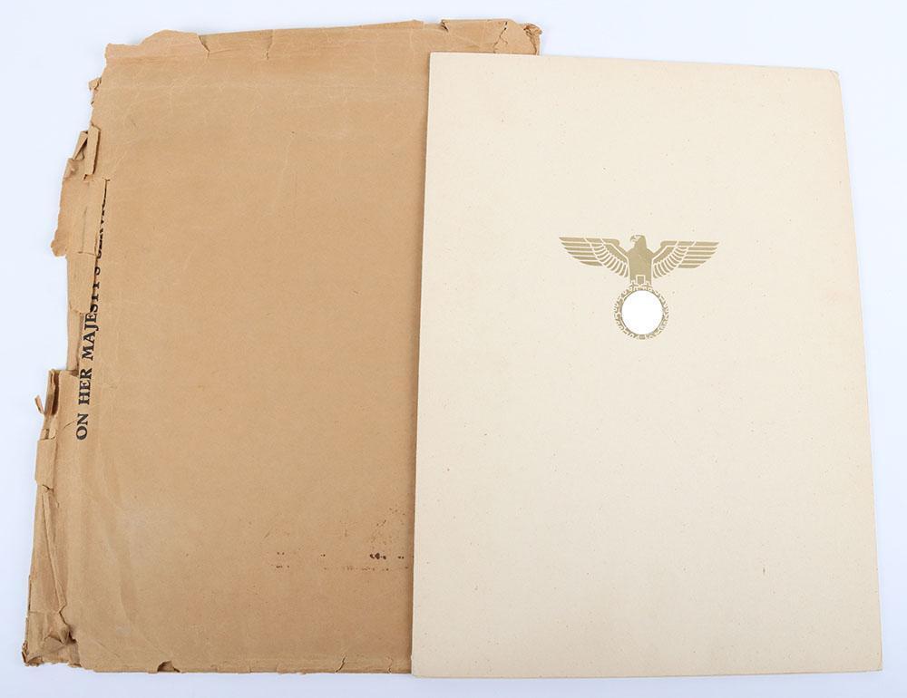 Hitler Rapping Paper Personal Headed Paper of Adolf Hitler Liberated from the ...